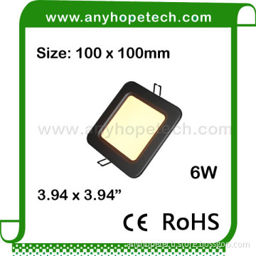 China manufacturer factory price 100 100mm warm white square led spot ceiling light
